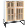 vidaXL Dressoir 60x30x75 cm bewerkt hout wit