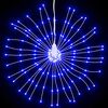 vidaXL Kerstverlichting vuurwerk 140 blauwe LED's 17 cm