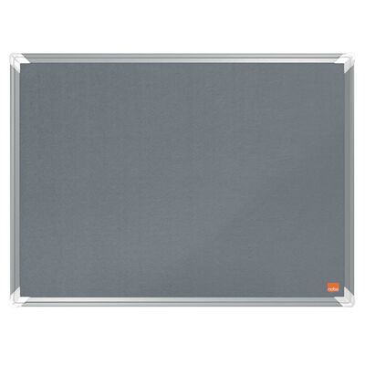 Nobo Prikbord Premium Plus 60x45 cm vilt grijs