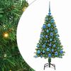 vidaXL Kunstkerstboom Groen 120 cm PVC en Staal en Kunststof