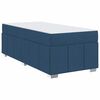 vidaXL Bedframe met matras Blauw 80 x 200 cm Stof