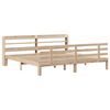 vidaXL Bedframe met hoofdbord massief grenenhout 180x200 cm
