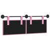 vidaXL Hangend Hoofdeinde Wandgemonteerd Roze 130 x 55 x 5 cm Stof