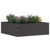 vidaXL Tuinrand 6 pcs Zwart 40 x 40 x 13 cm Staal