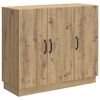 vidaXL Dressoir Artisanaal eiken 89 x 34,5 x 77 cm Bewerkt hout