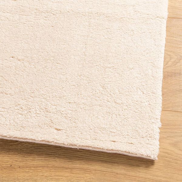 vidaXL Vloerkleed HUARTE laagpolig zacht wasbaar 160x230 cm beige
