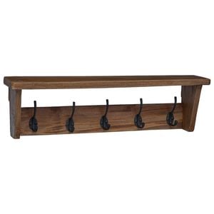vidaXL Hanger Bruin 50 x 10 x 14 cm Massief Mahoniehout