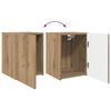 vidaXL Tv-meubelset Wandgemonteerd 3 pcs Artisan Eiken Bewerkt hout