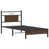 vidaXL Bedframe zonder matras bewerkt hout bruin eikenkleur 90x200 cm