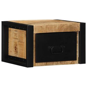 vidaXL Nachtkastje 40x35x25 cm massief ruw mangohout