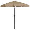 vidaXL Strandparasol 180x120 cm taupe