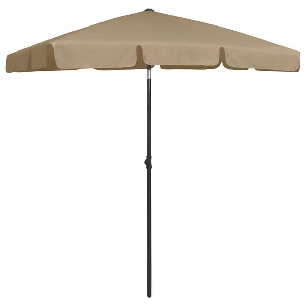 vidaXL Strandparasol 180x120 cm taupe