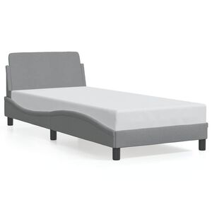 vidaXL Bedframe "Dover" 80x200 cm stof lichtgrijs