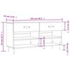 vidaXL Schoenenbank 102x35x55 cm bewerkt hout gerookt eikenkleurig