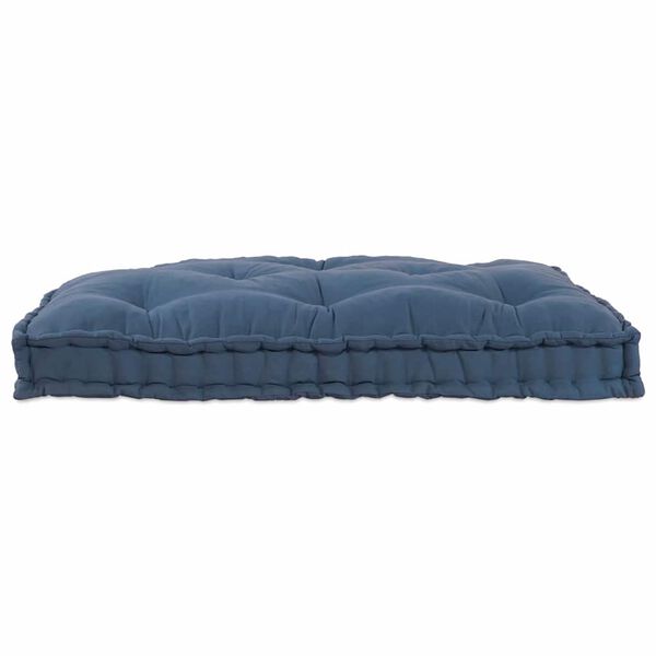 vidaXL Pallet Sofa Kussen Indigo 120 x 80 x 12 cm Stof