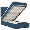 vidaXL Ottoman bed met matras 90x190cm stof blauw