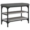 vidaXL Schoenenbank 62x32x47 cm bewerkt hout grijs sonoma eikenkleurig