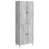 vidaXL Kastenset 2 pcs Grijs Sonoma Bewerkt hout