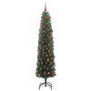 vidaXL Kunstkerstboom Groen 180 cm PVC en Staal en Kunststof