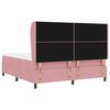 vidaXL Boxspringbed met matras Roze 200 x 180 cm Polyester