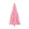 vidaXL Kerstboom met 300 LED met standaard Roze 240 cm PVC
