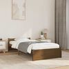 vidaXL Bedframe massief hout honingbruin 75x190 cm