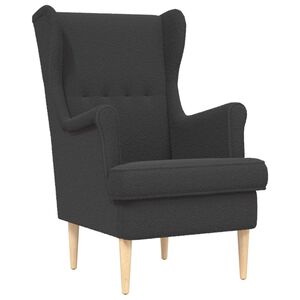 vidaXL Fauteuil Donkergrijs Boucl&eacute;