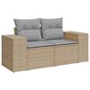 vidaXL Tuin Sofa Set 10 pcs Beige poly rattan