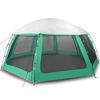vidaXL Zwembadtent uitneembare buiten- gaaswanden 612x612 cm zeegroen