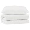 vidaXL Dekbed Set met kussen 2 pcs Wit Microfibre
