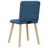 vidaXL Eetkamerstoelen 6 st stof blauw