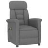 vidaXL Massagestoel Donkergrijs 96.5 x 70.5 x 95 cm Microvezel