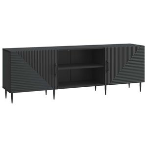 vidaXL TV-kast Zwart 150 x 31 x 50 cm Bewerkt hout