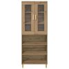 vidaXL Hoge kast Artisan Eiken 69,5 x 34 x 180 cm