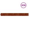vidaXL Gazonranden 50 stuks 10x103 cm flexibel cortenstaal