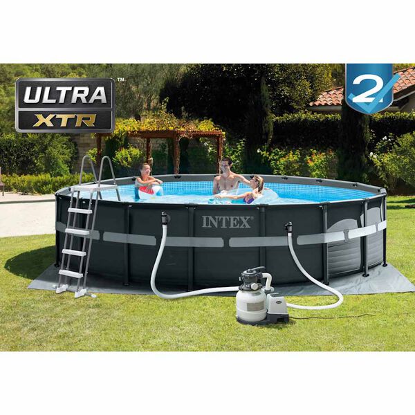 Intex Framezwembad Ultra XTR met zandfilterpomp 549x132 cm