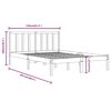 vidaXL Bedframe massief grenenhout 150x200 cm