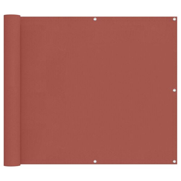 vidaXL Balkon Scherm Terracotta 100 x 1000 cm Oxford Stof