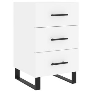 vidaXL Nachtkastje 40x40x66 cm bewerkt hout wit