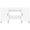 vidaXL Bureau 140x50x75 cm bewerkt hout wit