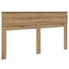 vidaXL Hoofdbord Artisan Eiken 200 cm Bewerkt hout