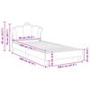 vidaXL Bedframe voor kinderen met hoofdbord Roze 90 x 200 cm PU