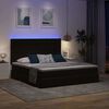 vidaXL Bed met LED-striplichten met opslag Zwart 180 x 200 cm Fluweel