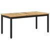 vidaXL Salontafel Wit en zwart 50 x 100,5 x 45 cm Massief Acaciahout
