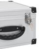 vidaXL Cd-koffer voor 40 cd's aluminium ABS zilverkleurig