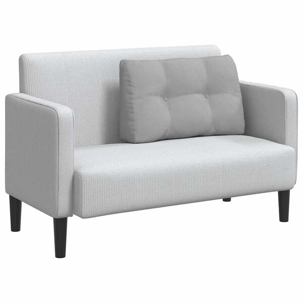 vidaXL Rugkussen Wolkengrijs 80 x 24 x 50 cm Stof