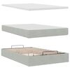 vidaXL Ottoman bed met matrassen 120x200cm fluweel lichtgrijs