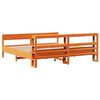 vidaXL Bedframe zonder matras massief grenenhout wasbruin 180x200 cm