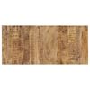 vidaXL Salontafel op wieltjes 110x50x37 cm massief mangohout