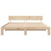 vidaXL Bedframe met hoofdeinde Naturel 180 x 200 cm Massief grenenhout